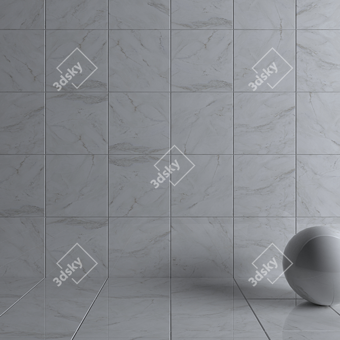 Alpin Anderson White Wall Tiles 3D model image 3