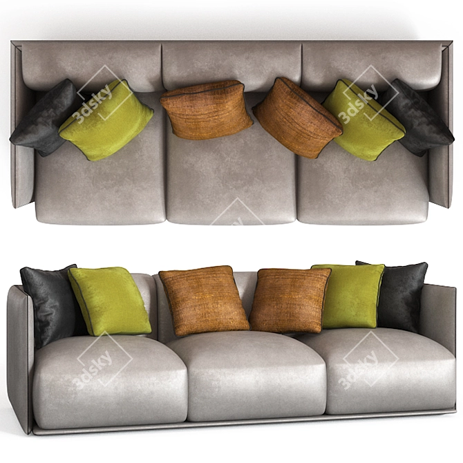 Luxury Meronie Duca DAosta Sofa 3D model image 1