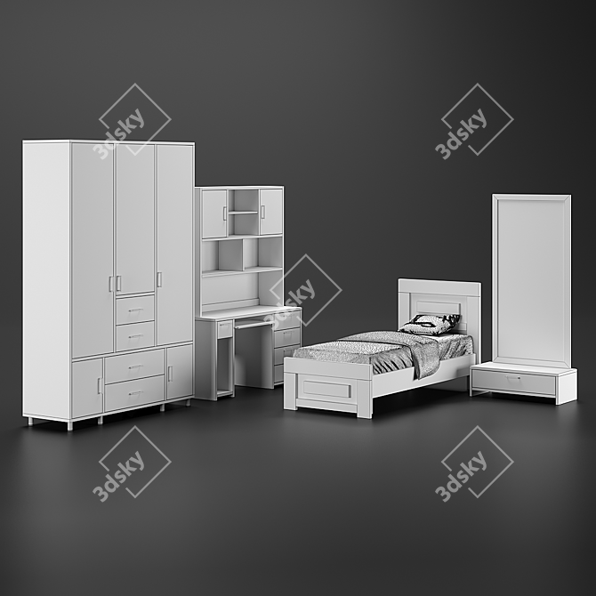 Complete Teen Room Set - Shenhav 3D model image 10