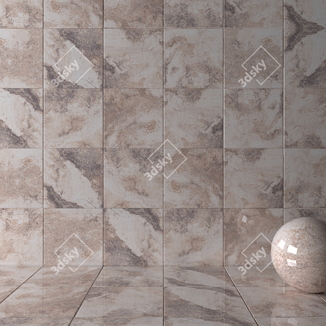 Rustic Wall Tiles Set - Bizantino Collection 3D model image 2