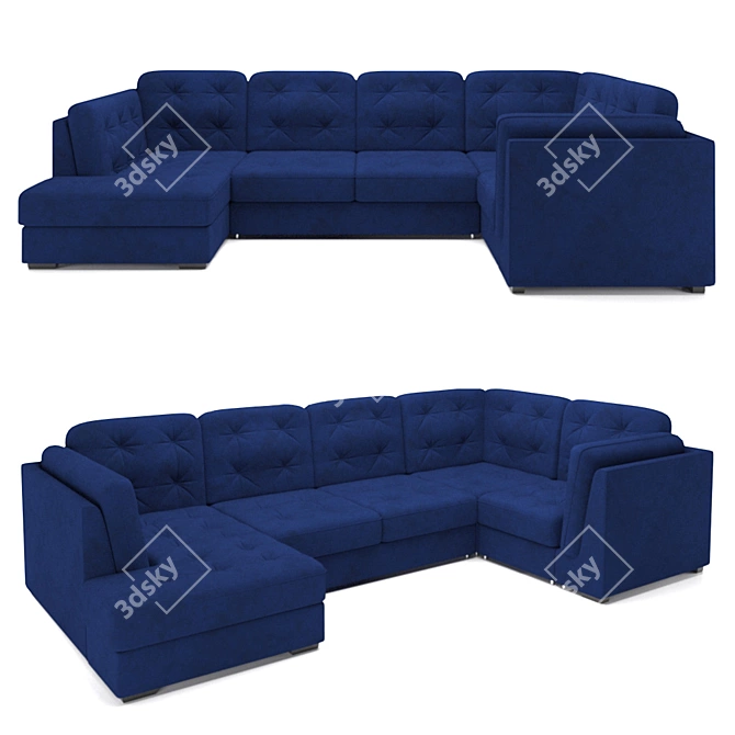 Luxurious Comfort: Sofa Moon 110 3D model image 1