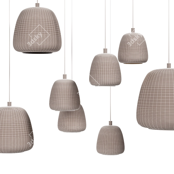 Elegant EGLO Albarino Pendant Lighting 3D model image 4