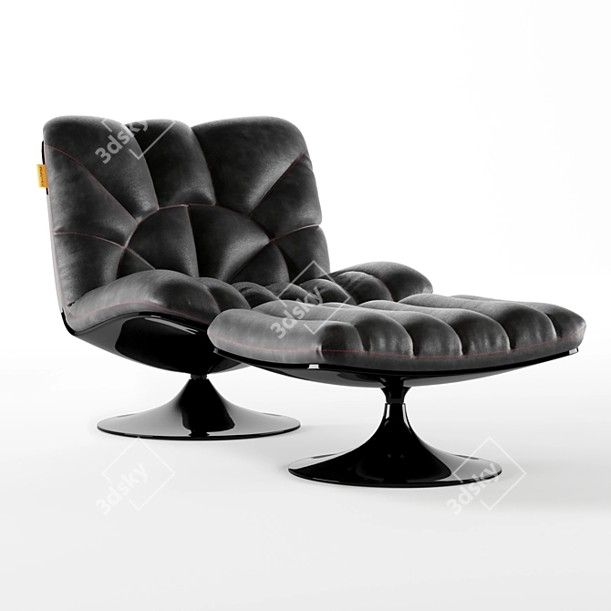 Luxury Marilyn Leather Chair - Premium Quality 3D model image 3