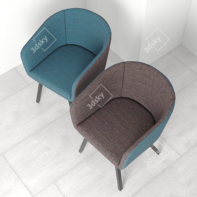 Modern Cabin Armchair by Johanson 3D model image 3