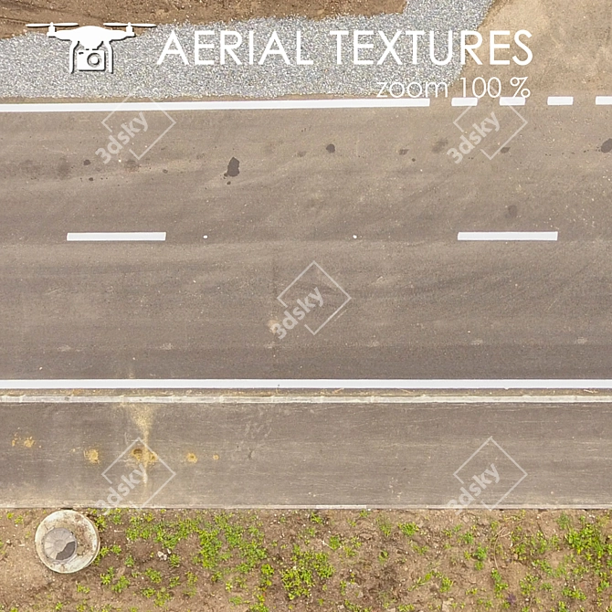 Aerial Terrain Texture 3D model image 3