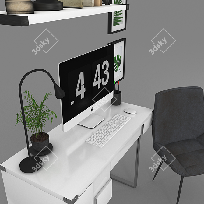 Amalia Brooklyn Workplace Set 3D model image 3