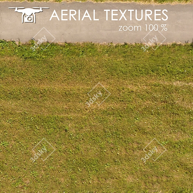 Drone-Captured Textured Landscape: Ideal for Diverse Visualization 3D model image 4