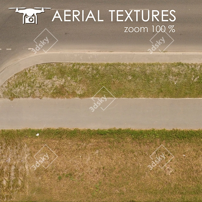 Aerial Landscape Texture for Versatile Visualizations 3D model image 3