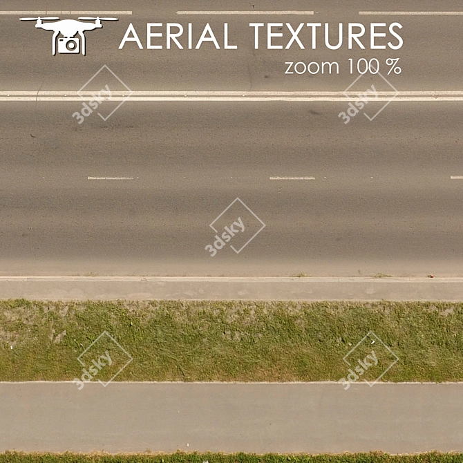 Aerial Landscape Texture for Versatile Visualizations 3D model image 4