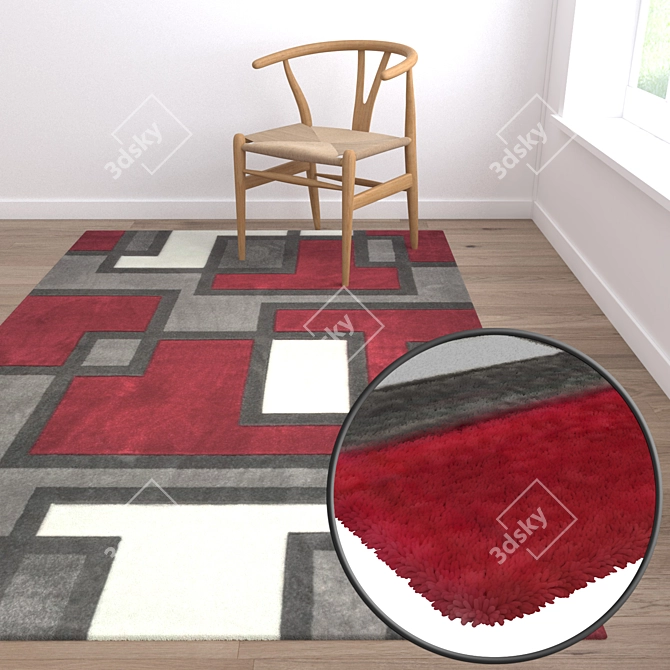 Versatile High-Quality Carpet Set 3D model image 5