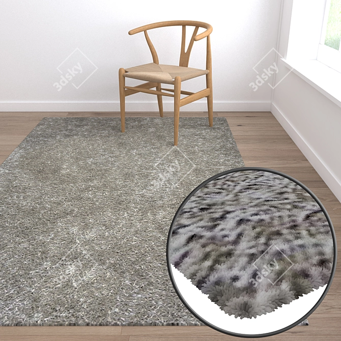 High-Quality Carpets Set 3D model image 5