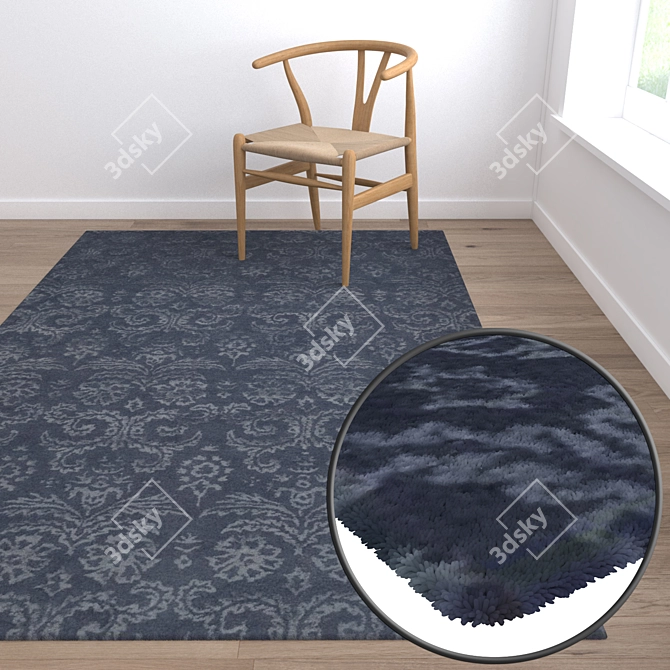 Luxury Carpet Set: High-Quality Textures 3D model image 5