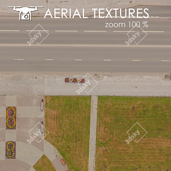 ParkZone 301 Aerial Texture 3D model image 2