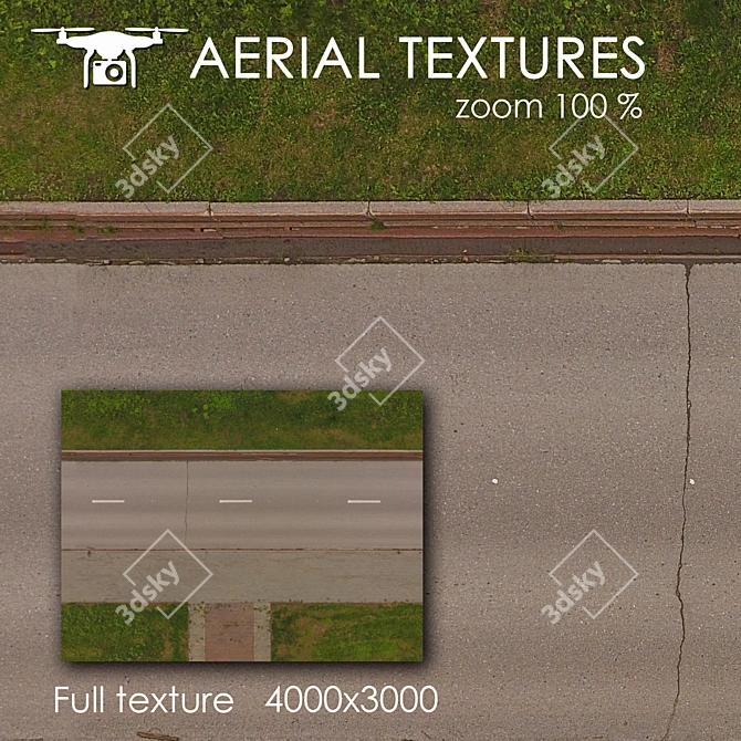 Aerial Terrain Texture 3D model image 1