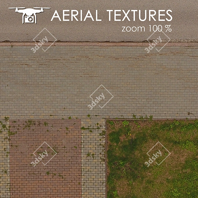 Aerial Terrain Texture 3D model image 3