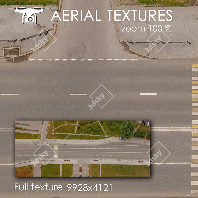 Aerial Terrain Texture 3D model image 1