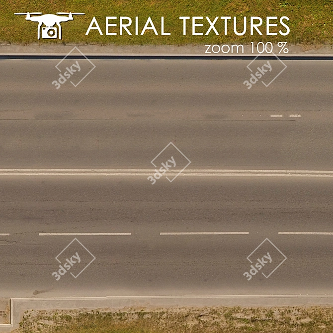 Aerial Terrain Texture for 3D Visualization 3D model image 2