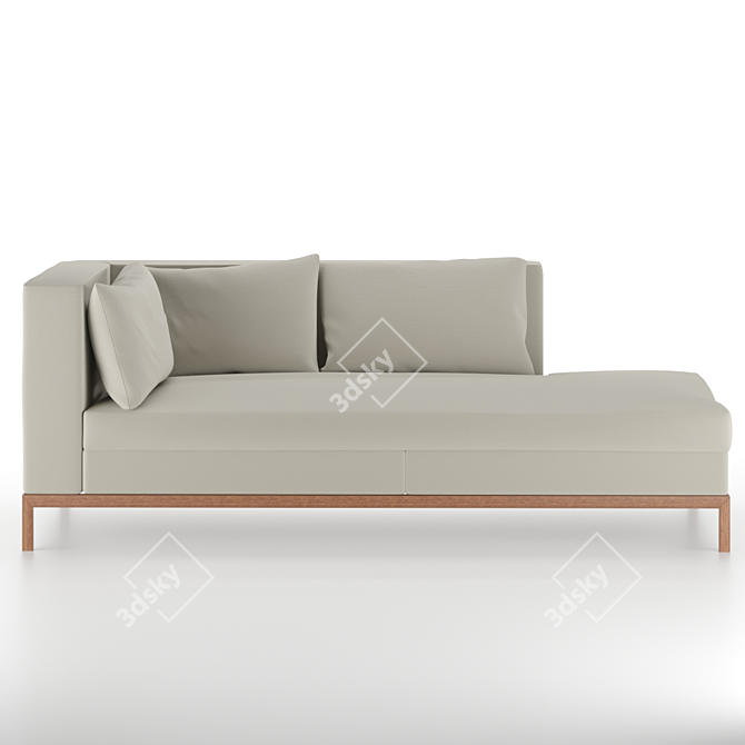 Convertible Day Bed Couch 3D model image 2