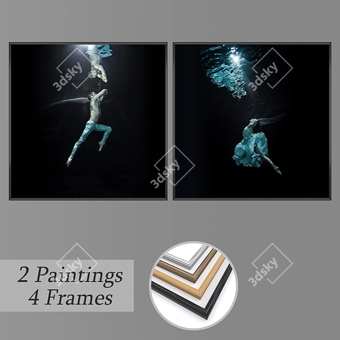 Versatile Wall Art Set: No. 808 3D model image 1