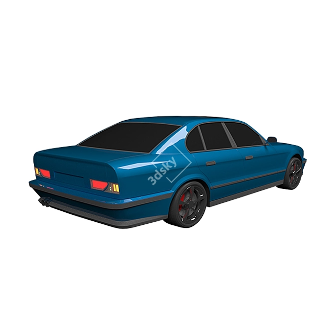 Title: BMW M5 E34 Replica 3D model image 2