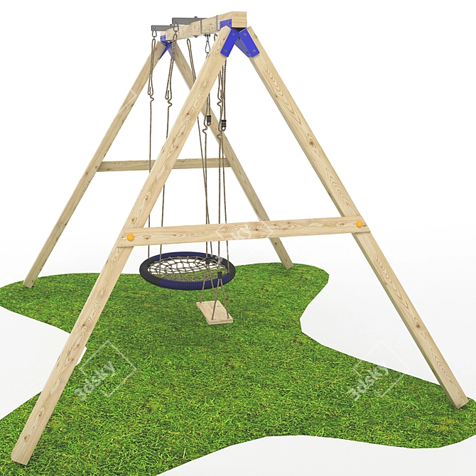 Blue Rabbit Freeswing Playground 3D model image 3