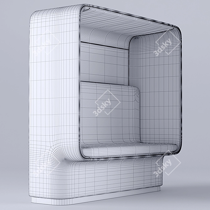 Eleganza Armchair: Exclusive Design by Metrica 3D model image 2