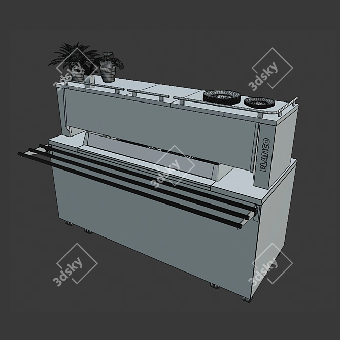 Powerful Blanco Cook Classic Front Cooker 3D model image 3