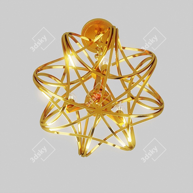 Elegant Kilian Chandelier 3D model image 3