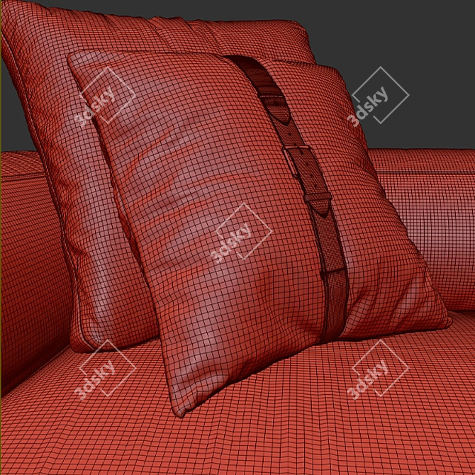 Meroni Bellagio Luxury Sofa 3D model image 5