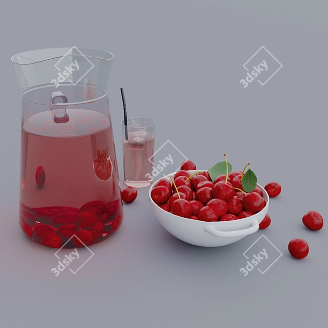 Cherry Bliss: 3D Model & Textures 3D model image 2