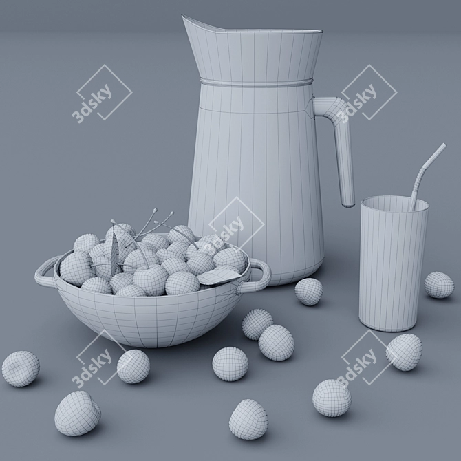 Cherry Bliss: 3D Model & Textures 3D model image 3
