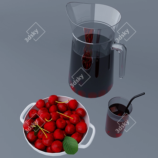 Cherry Bliss: 3D Model & Textures 3D model image 4