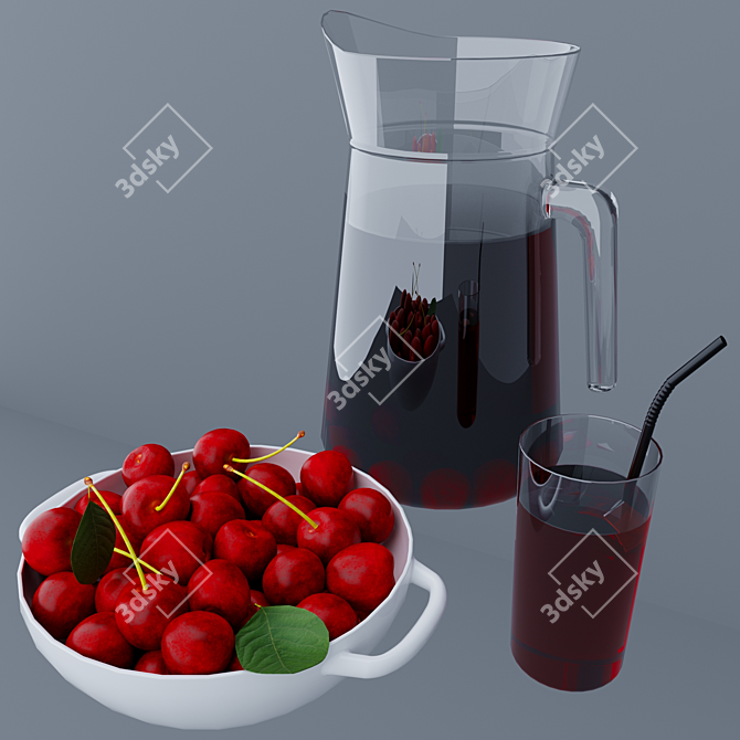 Cherry Bliss: 3D Model & Textures 3D model image 5