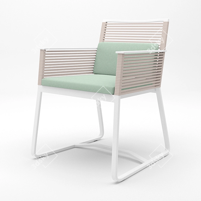 Sleek Kettal Landscape Chair & Stylish Vieques Table 3D model image 4