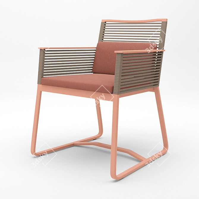 Sleek Kettal Landscape Chair & Stylish Vieques Table 3D model image 5