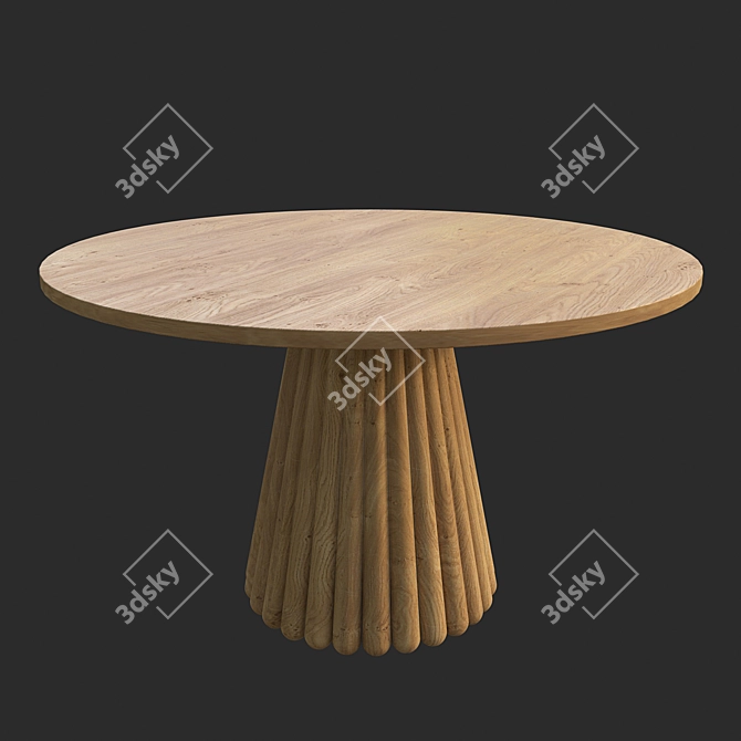 Modern Minimalist Dining Table 3D model image 1