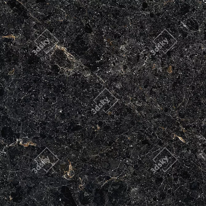 Cosmos Black Wall Tiles Set - High-Quality Multi-Texture 60x60cm 3D model image 4