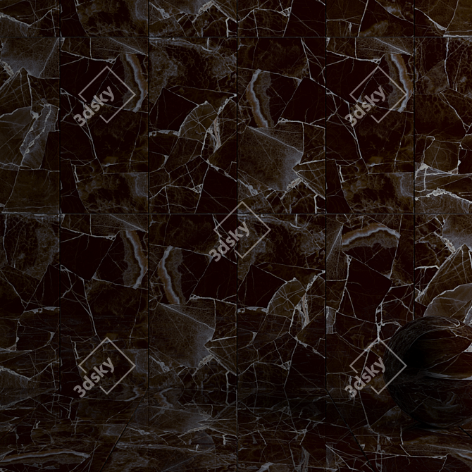 Crea Brown Wall Tiles: HD Textures for Stunning Walls 3D model image 3