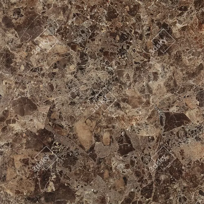 Emperador Brown Wall Tiles - Stunning Multi-Texture Design! 3D model image 4