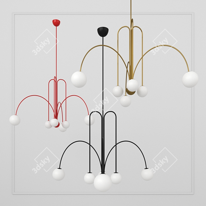 Grand Finale Chandelier: Fontana Amorosa 3D model image 1