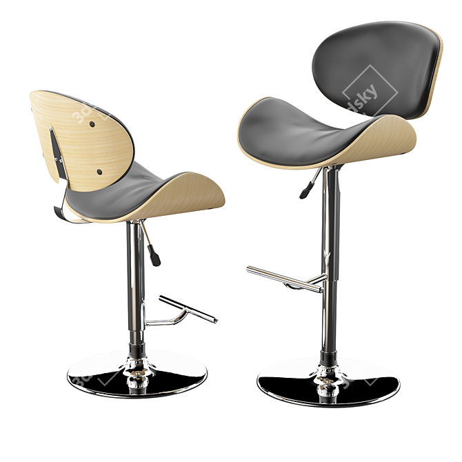 Flexible Bar Stool 3D model image 1