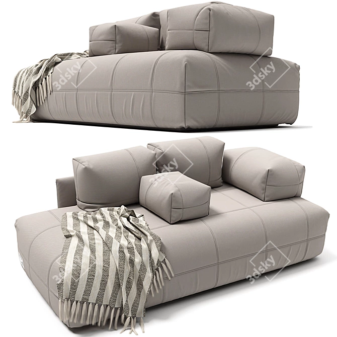 Diesel AeroZeppelin Sofa: Italian Design Excellence 3D model image 4