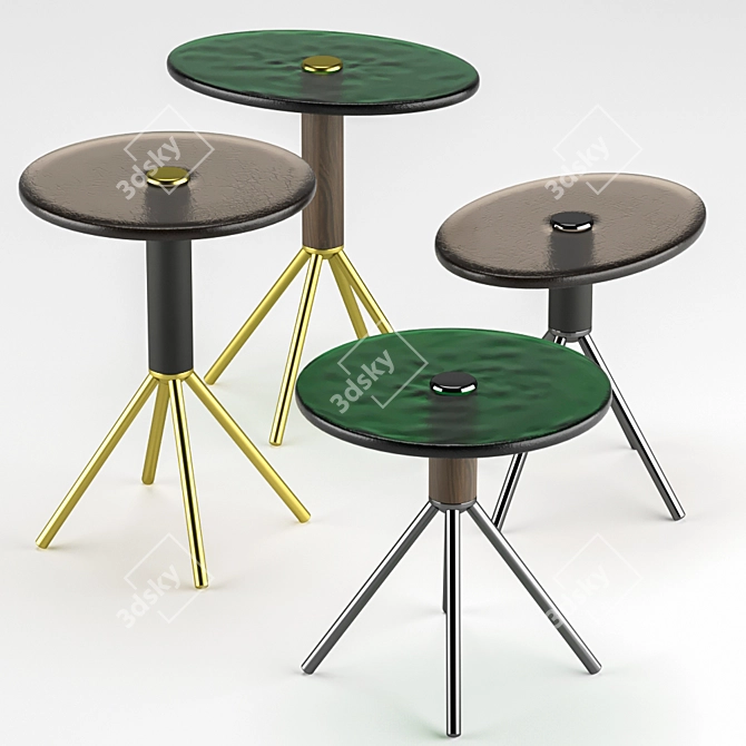 Modern Italian Porada Jelly Coffee Table 3D model image 1