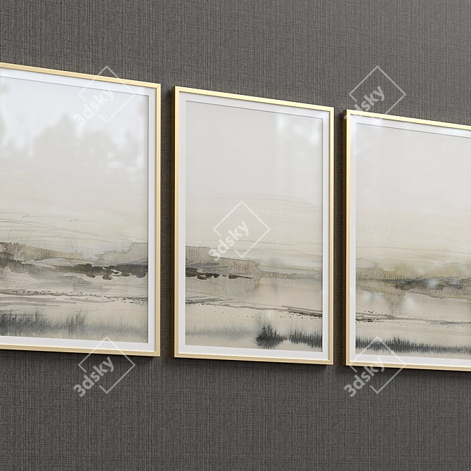  Scandi Landscape Framed Prints 3D model image 2