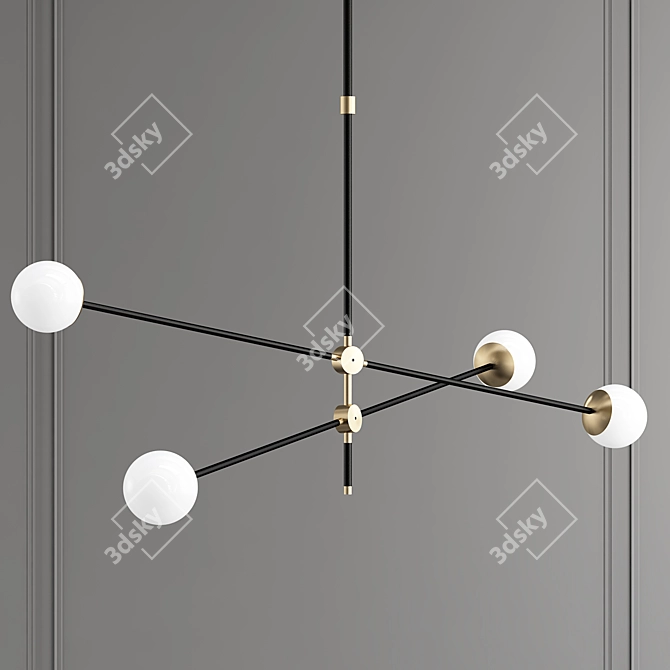 BULLARUM Pendant Light: Sleek and Versatile 3D model image 1