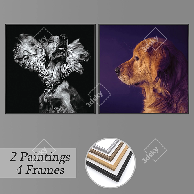 Stunning Wall Art Set: No. 819 3D model image 1