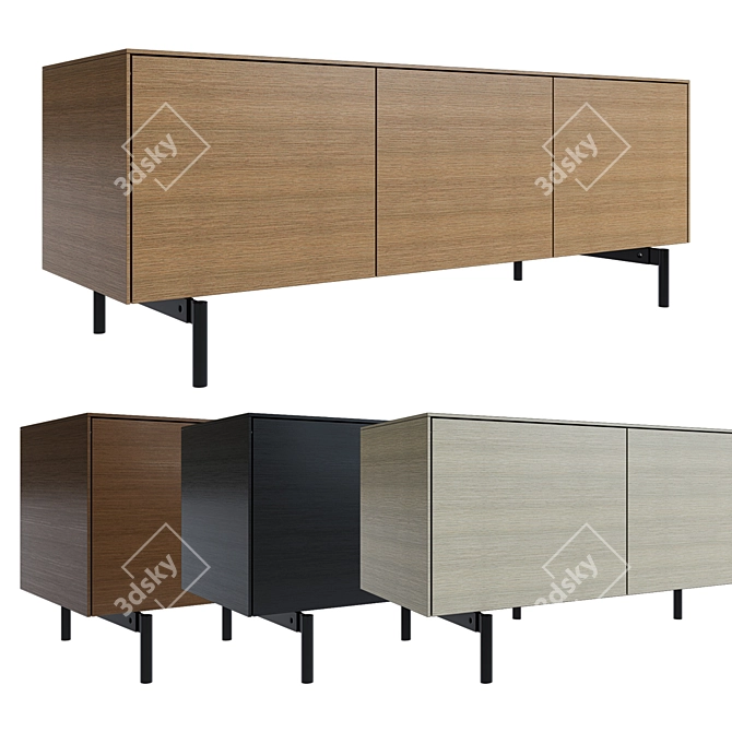 Meridiani Verner Storage: Modern & Stylish Chests 3D model image 1