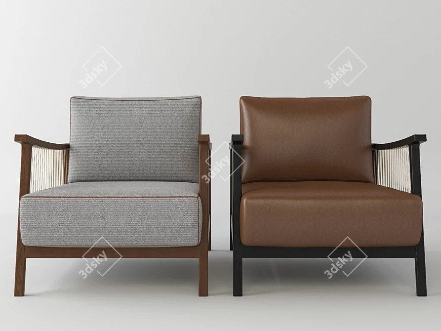 ErgoLux Chair: Ultimate Comfort & Style 3D model image 2