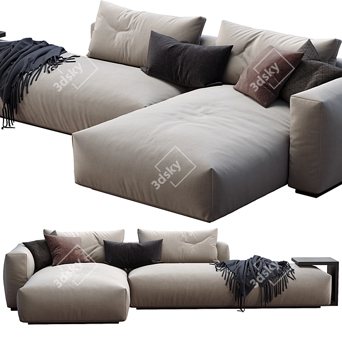 Modern Indera Sintese Sofa 3D model image 3