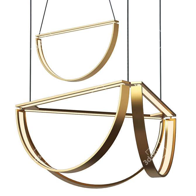 Title: Solana Light Pendant Lamp 3D model image 1